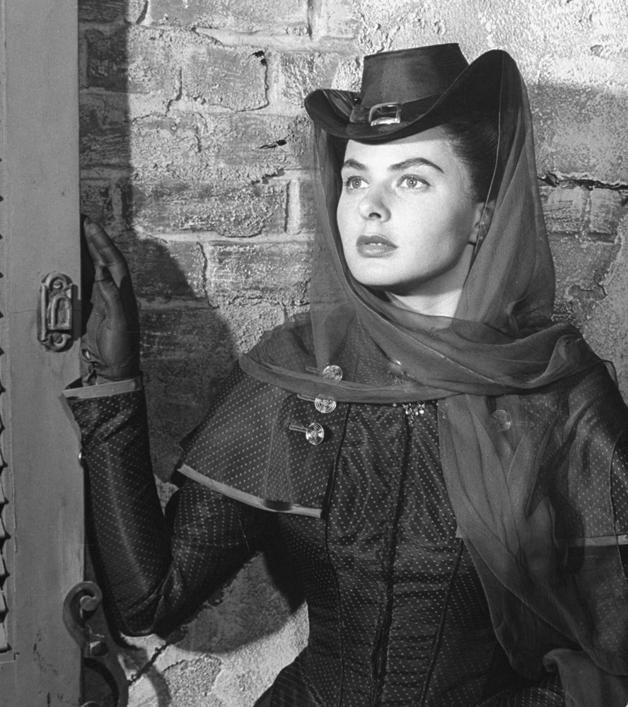 Ingrid Bergman in a scene from the 1945 movie, Saratoga Trunk.