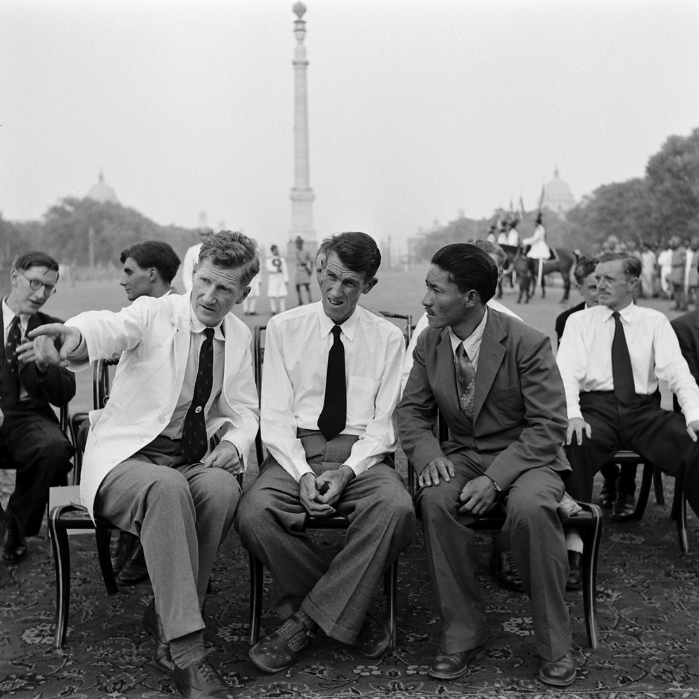 John Hunt, Edmund Hillary and Tenzing Norgay, 1953