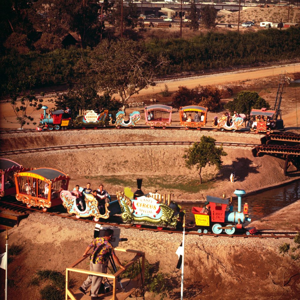 Disneyland rides in 1955.