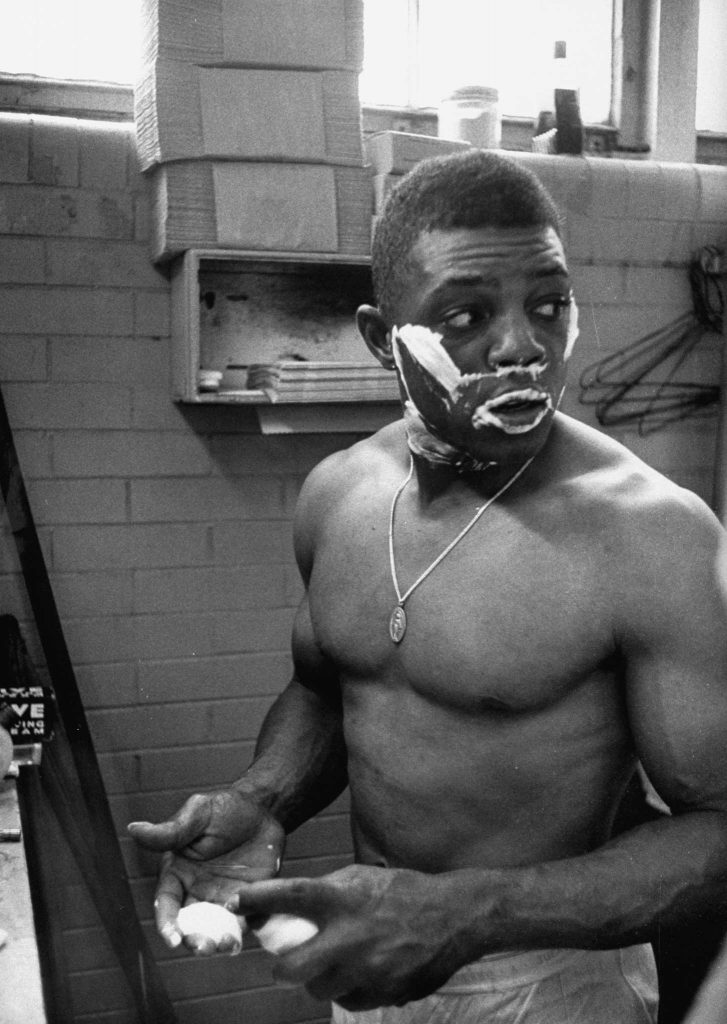 New York Giants star Willie Mays, 1954.